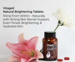 Get glass skin with Natural brightening Tablet