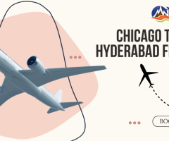 Get Flight Tickets from Chicago to Hyderabad